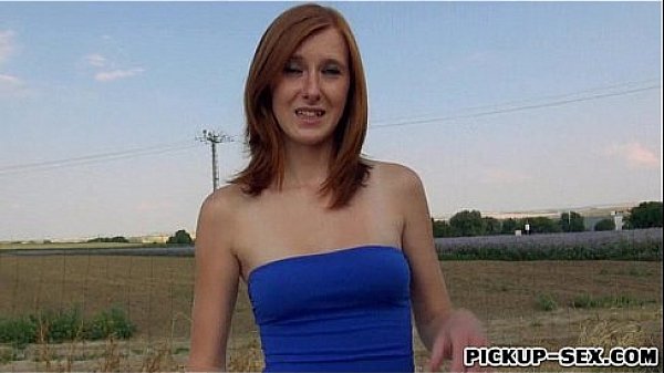 Cute Czech girl Linda Sweet screwed up in an open field 