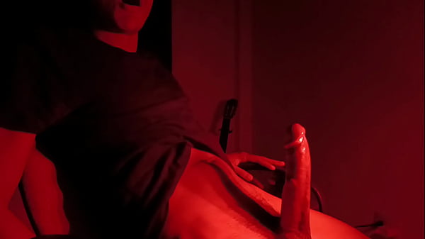 Edging Cumshot In Red Light Hot Guy Jerks Off His Big Dick - Cannole Canela thumbnail