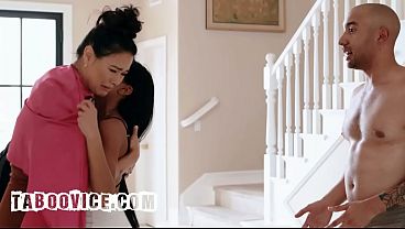 Hot Asian Bride-To-Be Don't Mind Sharing Fiancee's Big Cock in a Threesome 