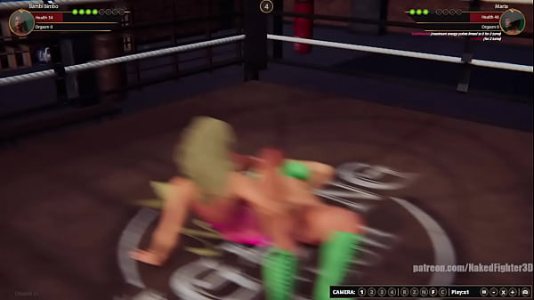 Bambi Bimbo VS Maria Naked_Fighter_3D