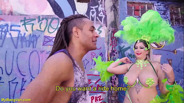 Two extreme sexy carnaval samba dancer picked up from street for a wild anal fuck fest in my bang van