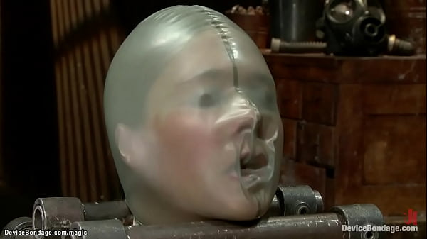 Blonde lesbian cunt tormented in device