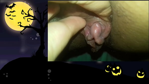 Juicy pussy big clit in Halloween