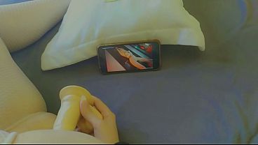 Fingering And Playing With Dildo In A React Video For Hot Model thumbnail