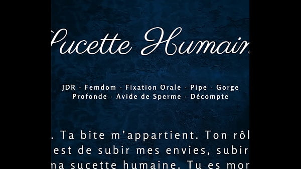 Sucette humaine french audio oral fixation cum hungry 