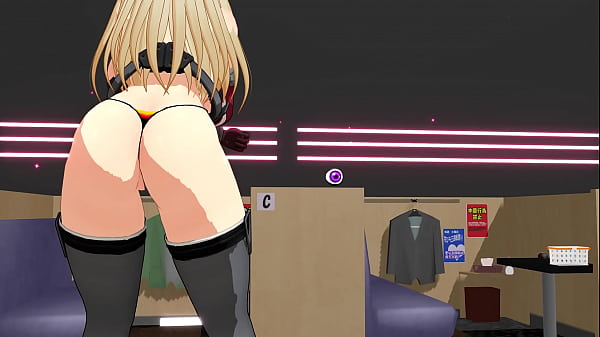 Kancolle ship Bismarck lewdly dancing with anal beads 