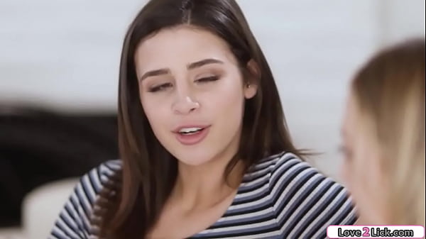 Petite brunette finds out new neighbor is a flirt n gives her oral small tits blonde licks her as she facesits rims her