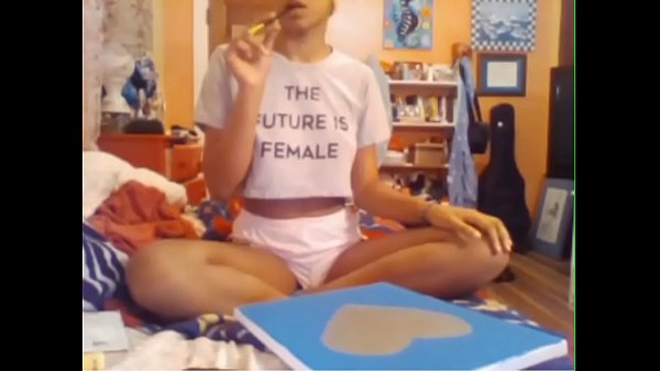 Feminist_Ebony Camwhore Fucks Until She Learns Her Place