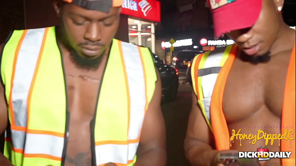 4some with construction workers 