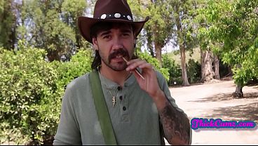 Picking berries and eating her cherry