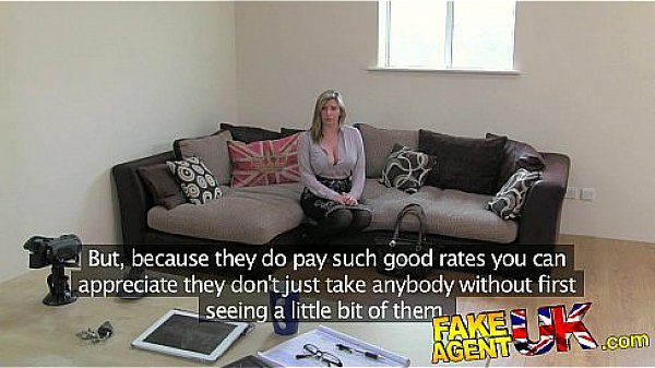 FakeAgentUK Brit girl gets spanked, fingered and fucked on casting couch 