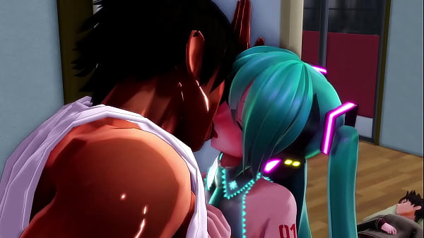 Miku infiel  se divierte con su amante mientras su novio descansa 