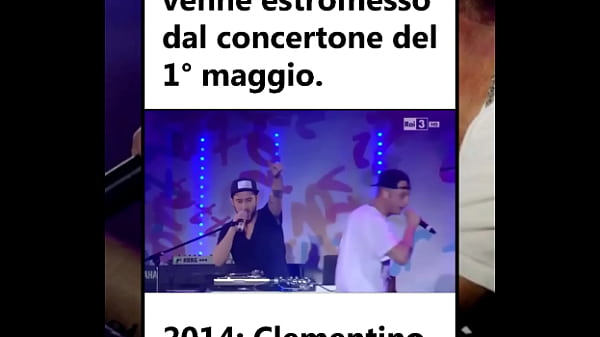Quando clementini omaggi&ograve; fibra al concertone del 1&deg; maggio