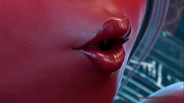 Eskoz cute horny demon swallows her shrunken master