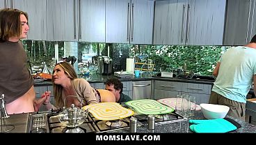 Milf wants all three dicks for holidays momslave 