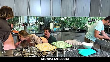 Milf wants all three dicks for holidays momslave 