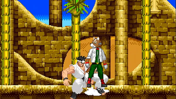Gay Fight Between Frisky Fox McCloud & Bara Akira Yuki 