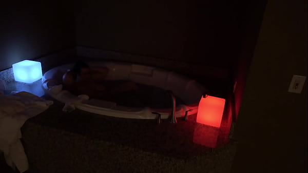 Bbw Pleases Herself In A Big Jacuzzi At Night thumbnail