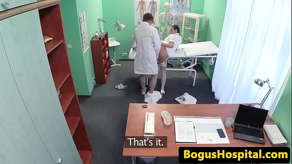 Eurobabe nurse slammed deeply by doctor