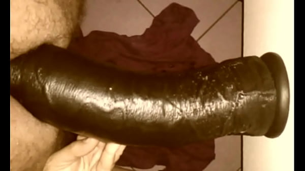 deep and wide ass training  with huge dildo 