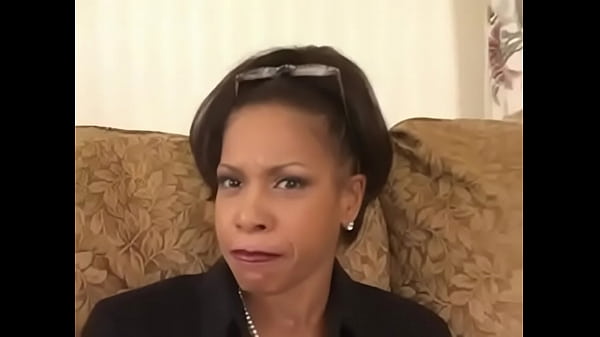 Ebony milf fucks white cock