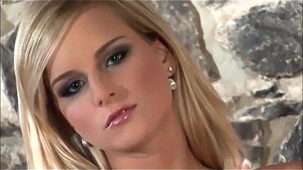 Pretty glamour babe in stockings and high heels 