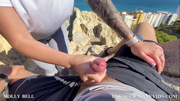 Horny Mistress Handjob My Big Dick,sucks And Fucks Doggystyle With Sea View Pov thumbnail
