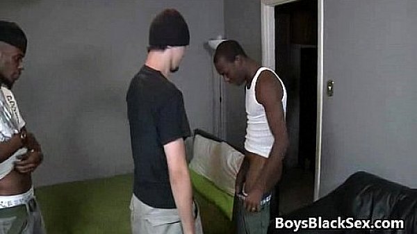 Blacks On Boys - Bareback Hardcore Interracial Gay fck Video 09 