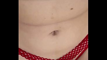 Pov Masturbation With A Vibrator Through Red Panties. Cum In My Hairy Hole - Countdown! thumbnail