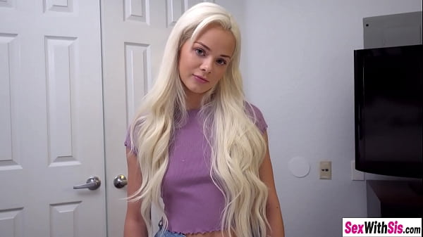 Sexy stepsis Elsa Jean paid her_new shoes with one amazing blowjob and hardcore_sex