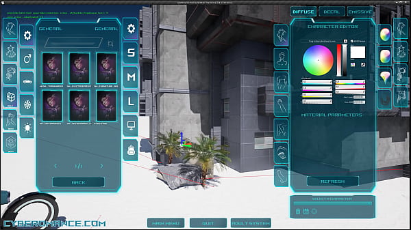Cyberomance alpha vr rig character test 