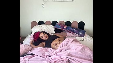 Bloated Belly Can't Sleep Nonstop Farts Under Blankets Chubby Girl thumbnail