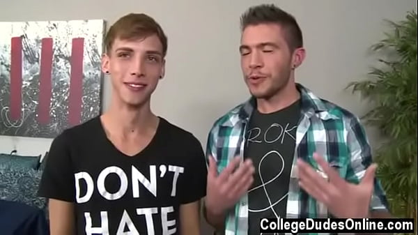 Sexy gay Sam and Jordan hop right in and waste no time getting the 