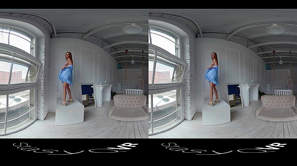 StasyQVR180 VR_Porn Video Red Hair BlueDress with LunyQ