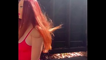 Artemisia Love hot solo smoking outdoor