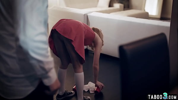 Old teacher using a shy teen students tight hole 