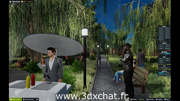 3DXChat MarieCécilete montre le jeu