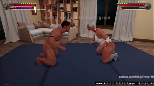 Joey VS BroadzillaNaked Fighter 3D