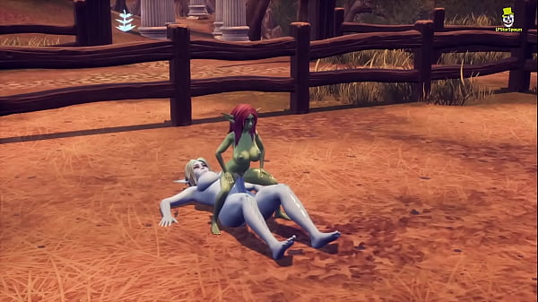 Futa Dark Elf vs Petite Goblin Girlon the_farm GAME Breeders of the Nephelym
