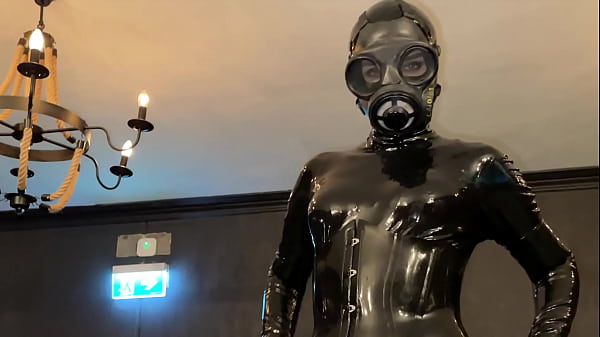 Aussie Transdomme Obsidian In Latex Enclosure. thumbnail