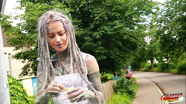 Play MP4 - GERMAN SCOUT - Split Tongue Tattoo Star Anuskatzz at Rough Anal Sex Casting