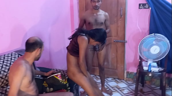 Uttaran20-the Bengali Gets Fucked In The Threesome, Of Course. But Not Only The Black Girl Gets Fucked, But Also The Two Guys Fuck Each Other In The Tight Pussy During The Villag Threesome. The Slut And The Guys Enjoy Fucking Each Other In The Threesome thumbnail