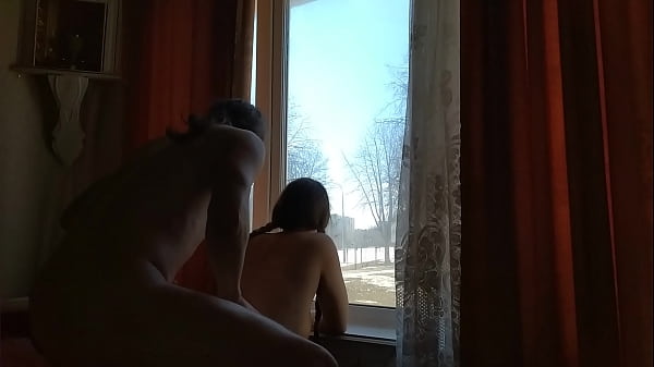 Play MP4 - Helga Bosk risky sex by the window&comma; people walking by