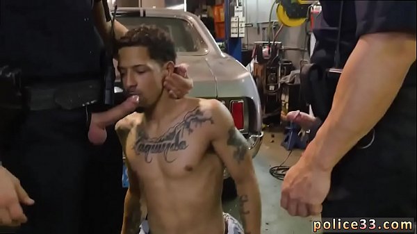 Gay men cops Get drilled by the police