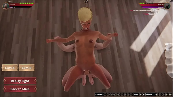 Ethan and Savannah have a sex battle in the apartment 