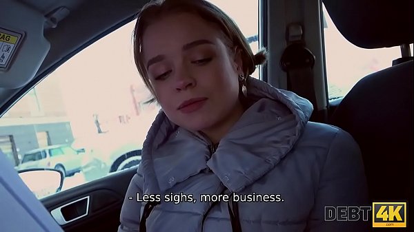 DEBT4k. Teen babe wants to go shopping but first she sucks boner 