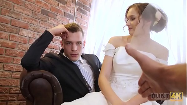 Play MP4 - HUNT4K&period; Cute teen bride gets fucked for cash in front of her groom