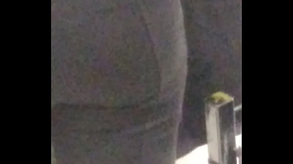 Fat ass in clothing store