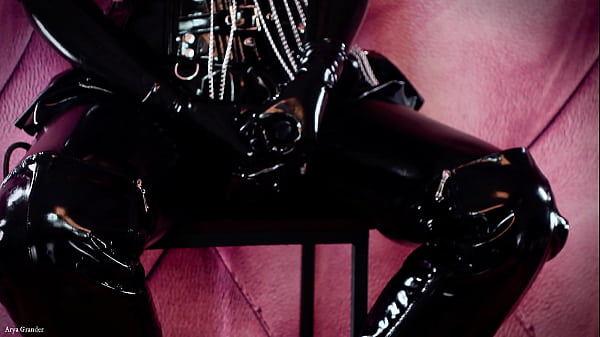 FREE VIDEO: latex strap-on SISSY fucking Dirty Talk FemDom POV Rude Mistress 