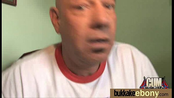 Ebony gets groupcumshots 10